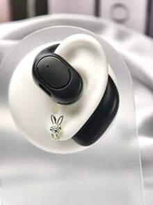 Headset Bluetooth Satu Telinga yang Modis, Desain Kait Telinga, Nyaman dan Tahan Lama, Cocok untuk Penggunaan Sehari-hari, Perjalanan, Berkemah, Liburan dan Aktivitas Luar Ruangan, Kompatibel dengan Ponsel, Komputer, Tablet dan Perangkat Lainnya - View 4