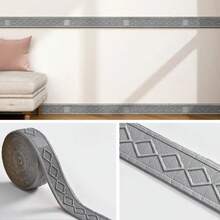 1 cuộn nẹp viền tường 3D tự dính 230cm, thích hợp để làm nổi bật tường, chân tường, mép trần nhà, bảo vệ tường. - Nhiều màu - Xem 13