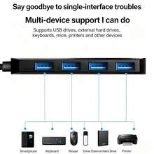 Lenovo Type-C 轉 USB3.0 拓展塢，手機 OTG 轉接頭，接 USB 隨身碟耳機，支援 USB 行動硬碟、外接硬碟、鍵盤、滑鼠、印表機及其他設備 - 查看 5
