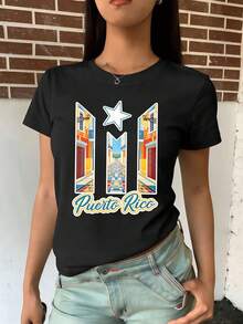 Women T-Shirts - Black - View 2