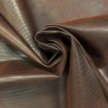 Faux Leather Alligator Embossed Upholstery Fabric By The Yard, Brown, Multi-Color Options - 1 - View 7