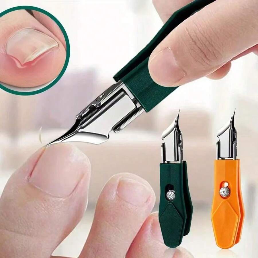 Kìm cắt móng chân góc nghiêng 25°, miệng rộng, bằng thép không gỉ, dụng cụ chuyên nghiệp trị móng chân mọc ngược, thiết kế mỏ chim ưng, kiểu dáng xiên. - Kìm cắt móng tay góc 25° - Xem 1