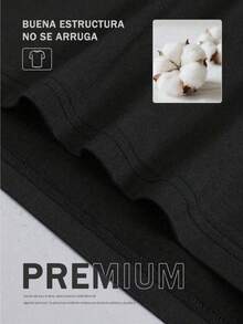Camiseta de hombre |   Camiseta gráfica para hombre |   Camiseta básica |   algodón | Camiseta universal de cuello redondo para hombre, un regalo para amantes de la música - Negro - Ver 5