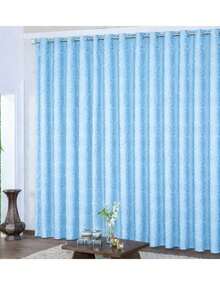 High-End Jacquard Curtain - 淺藍色 - 查看 2