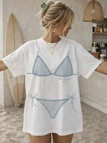 Coastal Bachelorette Shirts Last Toast On The Coast Bachelorette Bikinis And Martinis Last Splash Seashells And Wedding Bells - 白色 - 查看 1