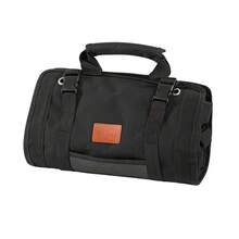 1pc Multi-Functional Roll-Up Tool Storage Bag, Large Capacity Tool Organizer With Multiple Compartments, Foldable Durable Canvas Tool Bag, Suitable For Auto Repair, Woodworking, Electrical Work, Home Maintenance, Outdoor Camping, In-Vehicle Storage, Construction Site And More - Black - View 11