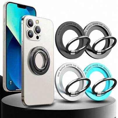 Pro magnetickou sponu na prsty 2 sekce 1ks Simplicity Magnetická přísavná ložiska Ultra lehká a ultra tenká Silná přísavka Otočné 360° Samolepky na zeď Všude Skládací prsten Držák na telefon Slitina Přenosný Univerzální Stolní Kreativní Přenosný Živý Lenivý Stojan Volné ruce Kancelář Kuchyň Sprcha Nočník Tělocvična Auto