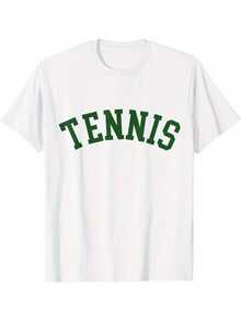 Camiseta Blanca Vintage de Club de Tenis para Hombre – Camiseta Deportiva Clásica con Diseño Gráfico, Perfecta para Tenistas y Entusiastas del Tenis - Blanco - Ver 6