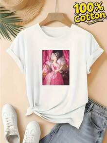 Women T-Shirts - [White] - View 11