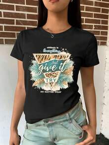 Women T-Shirts - Black - View 2