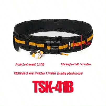 Toolstack Men Work Belt Adjustable Safety Belt Protector Tool Belt TSK-41B