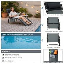 Patio Lounge Chair & Swing Chair - A - View 3
