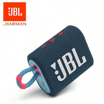  JBL Go 3 ลำโพงบลูทูธแบบพกพา ลำโพงไร้สายขนาดเล็กสำหรับใช้ในบ้าน กลางแจ้ง และเดินทาง, เสียงใหญ่และเบสหนักแน่น, กันน้ำและกันฝุ่น IP67 สีน้ำเงินและชมพู