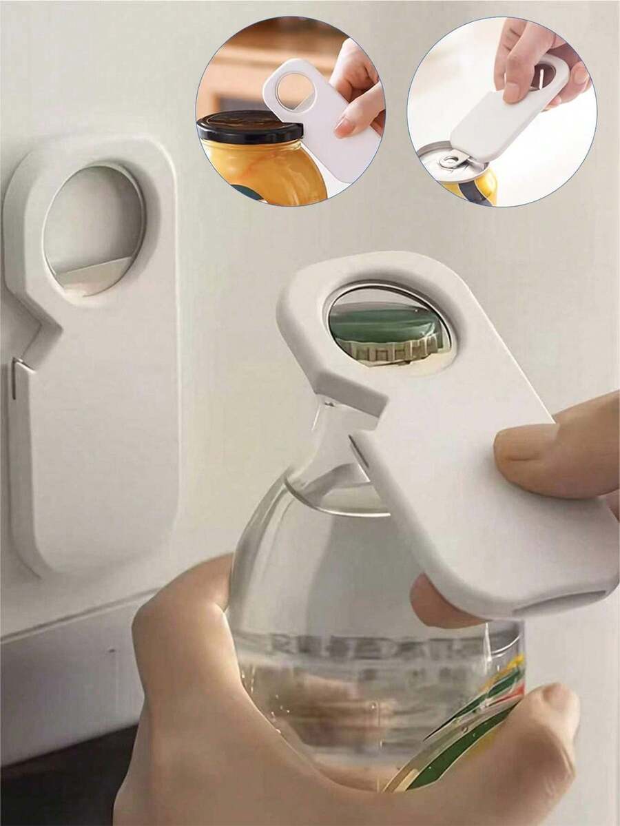3-In-1 Magnetic Bottle Opener, Can Opener, Pull Tab Opener, Household Beer, Beverage, Can Opener - View 1