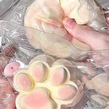 1/5pcs Cat Claw Squeeze Toy Slow Rebound Grape Orange Color Stress Relief Cube Stretchy Big Squeeze Slime Finger Spinner Toy Classy Exquisite Birthday Party Gift 9TGC - Smooth - View 9