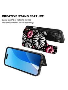 Zebra Pink Lips Hearts Black Background. This Stylish Phone Case Is Compatible With Samsung, Apple, , , , Transsion, ,  And Honor. Made Of TPU Silicone, It Offers Shock And Drop Protection And A Superior Feel. It's An Ideal Gift For Family, Friends, And Loved Ones, And A Perfect Choice For Valentines Day And Year's Gift. - Black - View 5