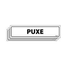 Combo 3 Placas De Sinalização Puxe 30x7 Ecom IA - E-821 F9e - 3PCs - Visão 1