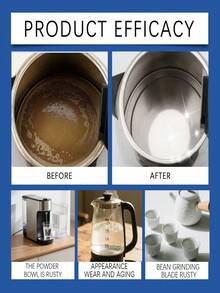 JUE FISH 10 Or 12 Pieces Water Kettle Descaling Tablets, Contains Professional Grade Descaling Agent - Solid State - View 4