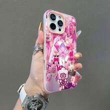Pink Diamond  collage rosa.funda de teléfono Fundas compatibles con ,Apple,VIVO,OPPO,,, y Honor.Fabricadas en silicona TPU,ofrecen protección contra golpes y caídas. - Rosa - Ver 5