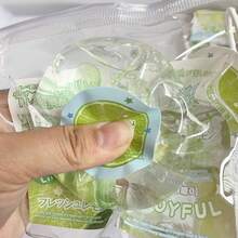 1pc Summer Squeeze Ball - Lime Green Handmade Ball - Malt Squeeze Toy - Pectin - Glacier Handmade Ball - Stress Relief Toy - Birthday Gift - Perfect Gift - Gift - Collection Display - 1PC - View 2