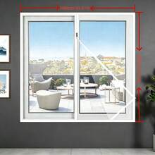 1 tấm lưới chống muỗi cho cửa sổ nhà, thiết kế khóa kéo được cải tiến giúp dễ dàng tiếp cận cửa sổ hơn, lắp đặt tự dính không cần khoan, có thể tháo rời và tái sử dụng, phù hợp với nhiều loại cửa sổ, ngăn ngừa muỗi làm phiền. - Khóa kéo màu trắng - Xem 4