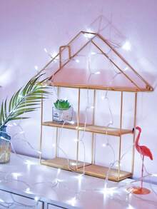 1pc 5M Home Decoration LED Light String, Battery Powered, Outdoor Courtyard Decoration Fairy Light, Indoor Festival Party Room Wall Decoration Light - Multicolor - View 5
