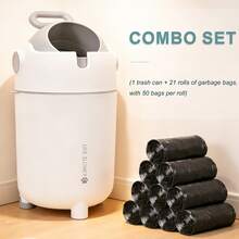 No More Stinky Nursery! Airtight Diaper Pail With 1050 Garbage Bags, Odor Control Baby Waste Bin, Keeps Nursery Fresh All Day - trắng - Xem 1