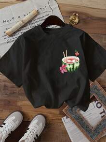 Plusstorlekar T-shirts - Svart - Visa 2