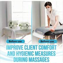 50/100 pièces Draps de lit en tissu non tissé jetables, perforés pour déchirer, respirants, conviennent pour les lits de massage, les salons de beauté - Multicolore - Voir 3