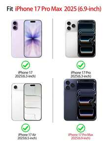 1 pieza - Funda compatible para iPhone 17 Pro Max, diseño floral claro y lindo para niñas y mujeres, de TPU suave, con protección total para la cámara y resistente a golpes - Color rosa - Rosa - Ver 6