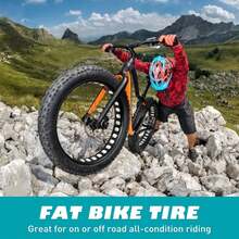 6MSKS 20x4.0 Electric Off-Road Bicycle Tires, 1 Set Of Thicker Outer Tire & Inner Tube, Suitable For Off-Road, City, And Sandy Terrain, Durable Butyl Rubber Tires - 20*4.0 a Set Of Tire - View 4