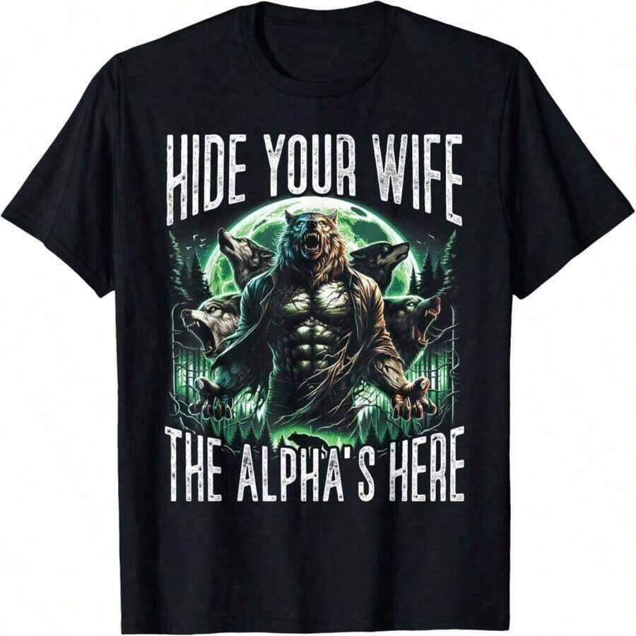 2026 Summer ShirtsNo More Mr Nice Guy Funny Wolf Unhinged Brainrot-ShirtLoose And Comfortabletops Graphic Tee Shirts Western Graphic Tees Men Clothes Camisas Para Hombre Graphic Tees Women Clothes Summer Tops Summer Clothes Graphic Tees - 黑色 23 - 查看 1
