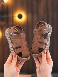 Summer New Kids Princess Soft Bottom Hollow Out Sandals, Girls - Brown - View 16