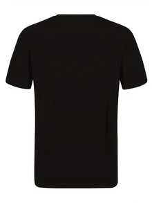 Camiseta de manga curta com silhueta de retrato de arte vintage | Blusa casual artística de verão para exposições de arte e encontros sociais - Preto - Ver 2