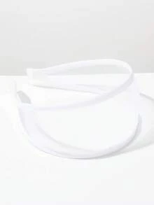 1件极简宽檐韩式发箍，百搭个性透明网纱优雅发饰，适合日常佩戴、夏季穿搭搭配、节日、派对等场合。 - FG33-白色 - 查看 3