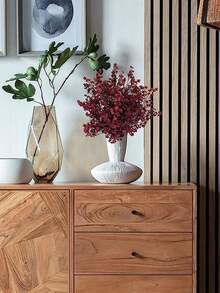 3/6 Peças Decoração de Casamento Artificial Respiração de Bebê, Decoração Interna de Planta Artificial, Decoração de Outono, Encher Vaso Central, Adequado para Sala de Jantar, Quarto, Banheiro, Dia dos Namorados, Ano Novo, Jardim Externo, Adereços de Fotografia, Florais de Peitoril, Presente do Dia dos Namorados - Vinho - Visão 9