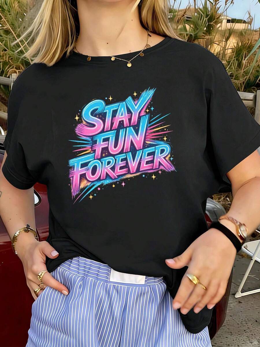 Women T-Shirts - Black - View 1