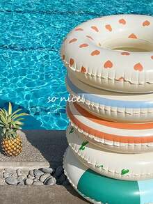 1 chiếc phao bơi bơm hơi, phao bơi bơm hơi PVC dày dặn kiểu retro kẻ sọc, phao bơi bơm hơi dành cho người lớn, phao bơi đeo nách. - Nhiều kiểu dáng - Xem 6