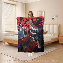 TADC Frog Jax Flannel Throw Blanket, The A-Amazing D-Digital Circus Cartoon Art Design, Soft Cozy Reversible Plush For Couch, Unique Pop Culture Gift For Fans,  Wall Home Decor For Bedroom Living Room - 多色9 - 查看 10