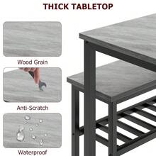 Dining Table & Chair Sets - Black + Gray - View 4