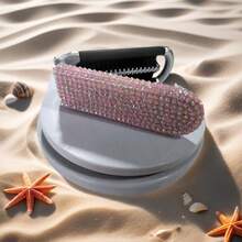 1/2/4pcs Foldable Portable Rhinestone Decorated Luxury Mini Hair Brush With Mirror, Inflatable Air Cushion Massage Comb, Celebrity Favorite - Cushion Comb - View 11