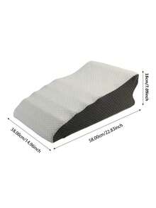 1pc Slanted Pillow, Slow Rebound Wedge Pillow, Multifunctional Ergonomic Bed Wedge Pillow, Can Be Raised And Tilted, Washable Cover, Suitable For Sleeping, Reading, Post-Surgery Recovery, Using Smartphone In Bed, Snoring Relief And Daily Relaxation - White - View 8