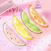 4 diseños de elegantes reglas de madera con patrones de frutas, adecuadas como recompensas en el aula y regalos de cumpleaños, con colores vibrantes y elegantes, ideales para entornos educativos y decoración del hogar - gobernante de la fruta - Ver 2