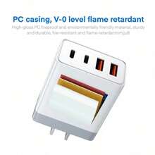 欧标C/E/F型插头（220-240V）55W超级快充墙充，配备2个USB-A接口和2个USB-C接口，可选配1米（3.3英尺）USB-C转USB-C/USB-C转Lightning/USB-A转USB-C/USB-A转Lightning快充线。多种线缆配置可选，完全兼容MacBook 17/16/15/14/13/12系列和Galaxy S25/S24/S23/S22系列。适用于家庭、办公室和旅行，是阵亡将士纪念日和夏季的开端。 - 查看 10