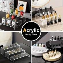 1/3 Giá Đựng Đồ Acrylic Hình Chữ U Trong Suốt, Thanh Món Tráng Miệng, Tượng & Đế Trưng Bày Nước Hoa, Bàn Trưng Bày Bánh, Thích Hợp Cho Đám Cưới, Tiệc, Sự Kiện - Trong sáng - Xem 5