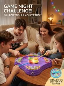 Juego de batalla de trompos giratorios para varios jugadores - Juguete interactivo educativo de lanzamiento, adecuado para niños de 3+ años, juego de mesa para reuniones familiares - Multicolor - Ver 8