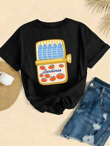 Women T-Shirts - Black - View 2