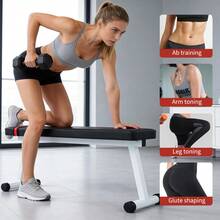 Hodeffior Adjustable Weight Bench, Foldable Flat Incline Decline Workout Bench For Home Gym, Compact Strength Training Bench With 5.1 Cm Folded Profile For Bench Press, Dumbbells And Core Work - Black - View 8