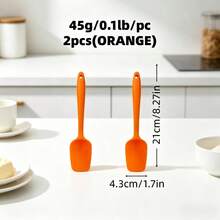 Heat-Resistant Non-Stick Silicone Spatula, Multipurpose Soft Cooking Spatula For Kitchen Cooking Baking Mixing, Suitable For Non-Stick Pans, 2/4pcs Set, 4 Colors - View 19