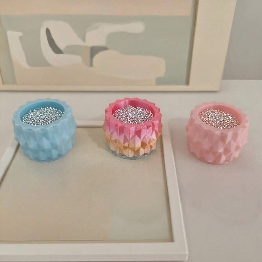 1pc Portable Diamond Painting Storage Box, Multi-Functional Craft Organizer With Lid For DIY Art - A - View 1